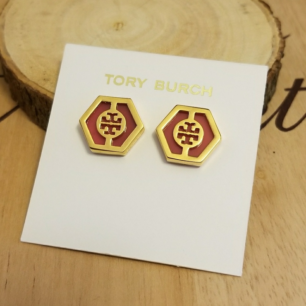 Tory Burch Caroline stud earrings - Picture 2 of 3
